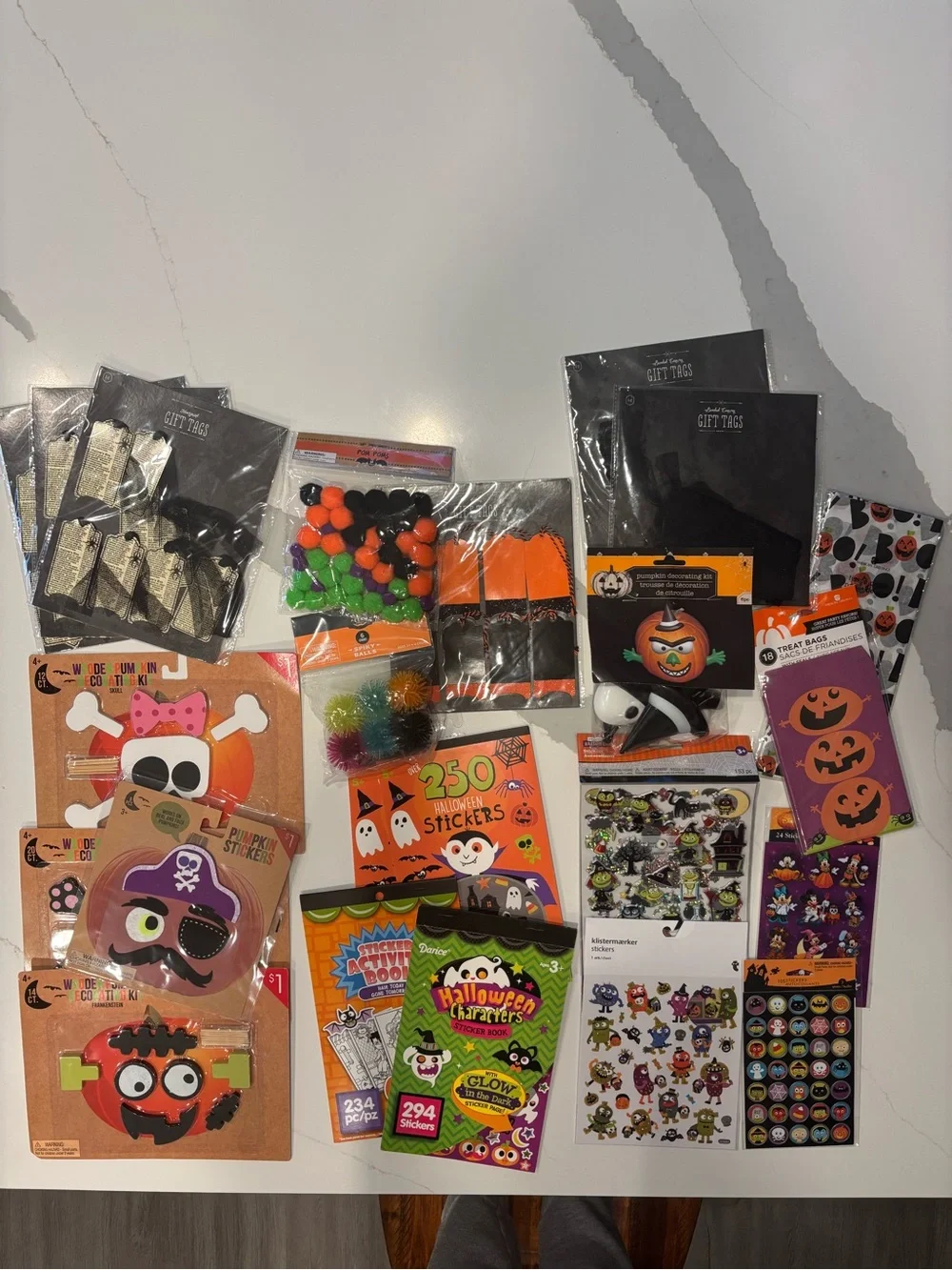 Bundle of 23 Halloween Kids Stickers & Craft Supplies